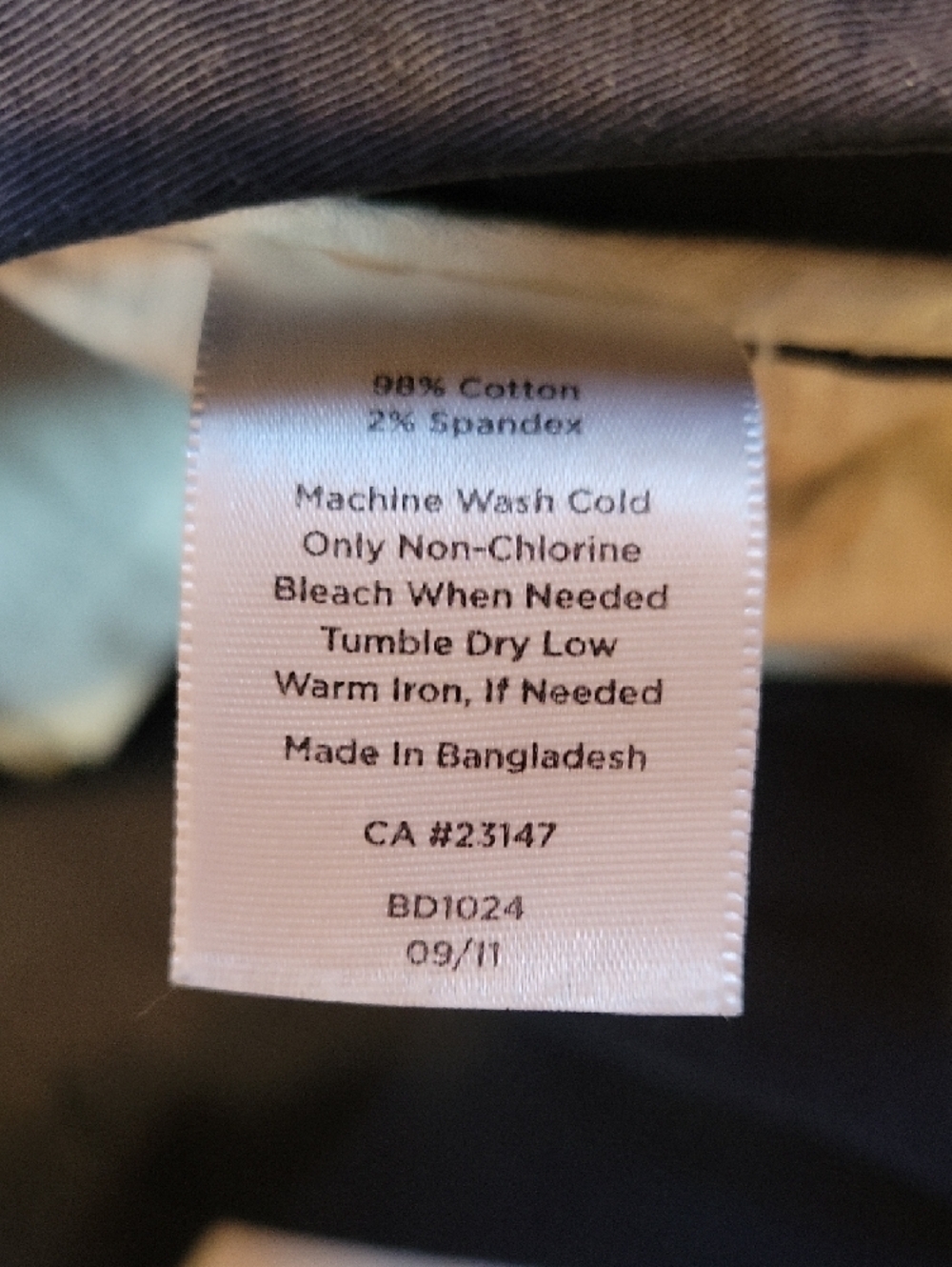 Talbots Navy Tailored Bermuda Shorts Cotton Stretch Size 10 - Picture 6 of 10